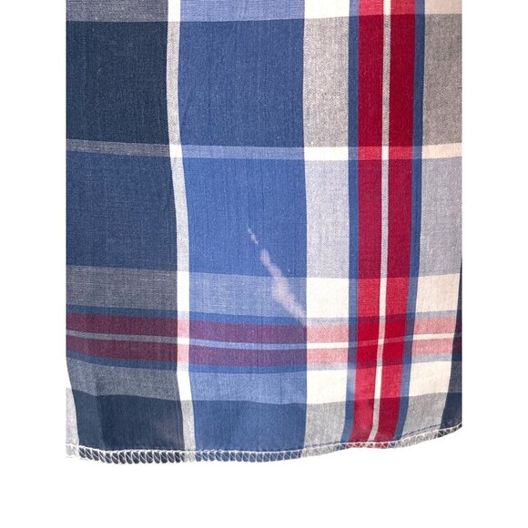 Parish Nation Mens Size XL Plaid Patches Distressed Shirt Casual Bound‎ Glory - Picture 7 of 12